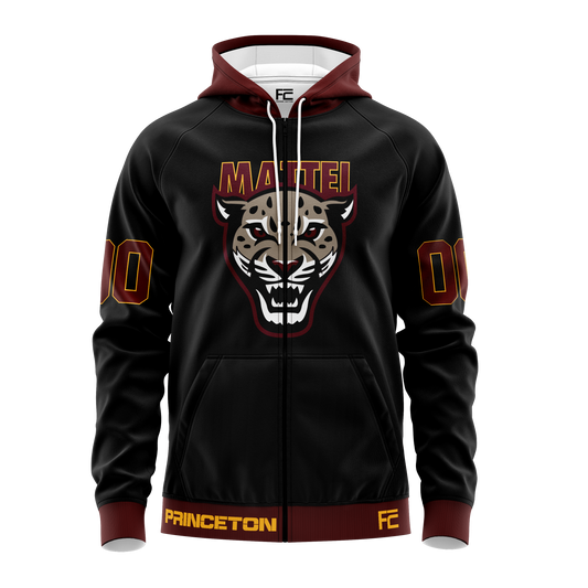 Princeton Jaguars Zip Up Hoodie Black
