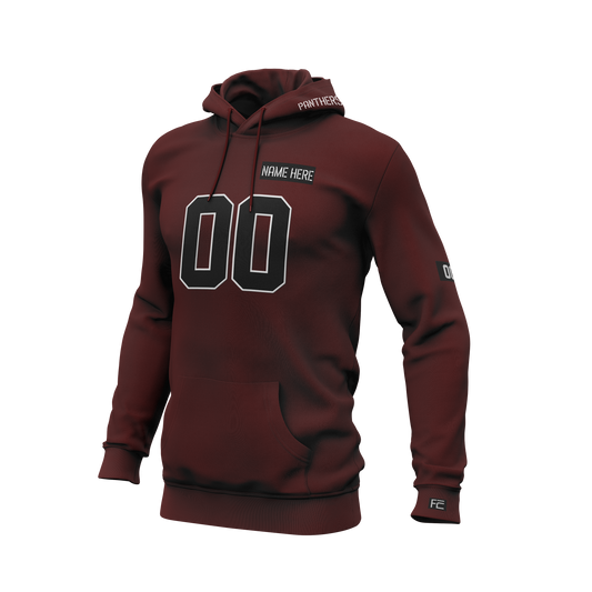 PRINCETON PANTHERS CUSTOM EMBROIDERED PULLOVER MAROON HOODIE